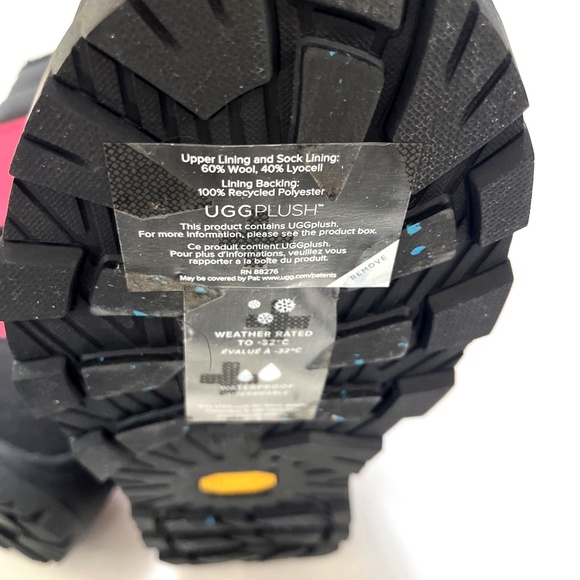 UGG Shasta Gore-Tex Waterproof Snow Tall Boots Pink Black Vibram Women’s Size 8 - Picture 16 of 16